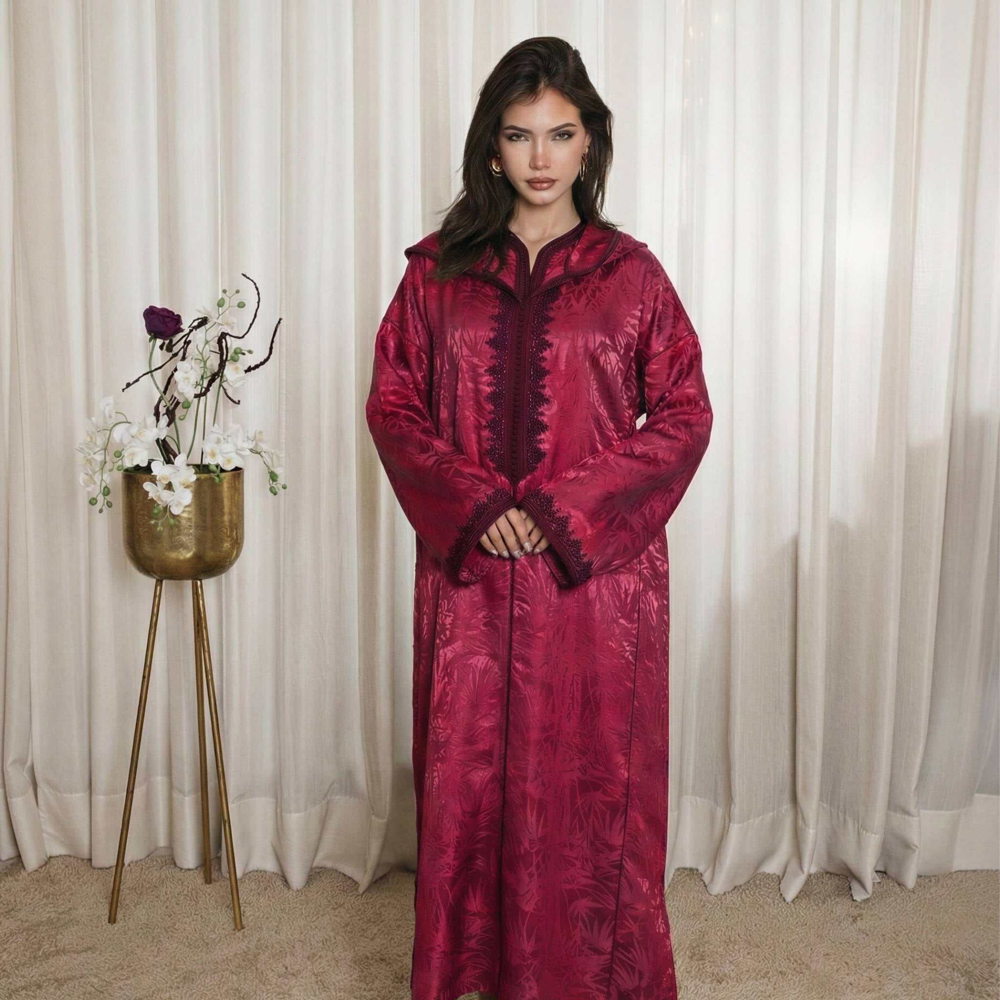 Djellaba Marocaine Crépuscule Doré